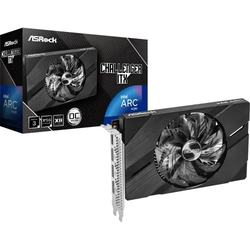 [0000111] ASRock Intel Arc A380 Challenger ITX 6GB OC GDDR6 Graphics Card