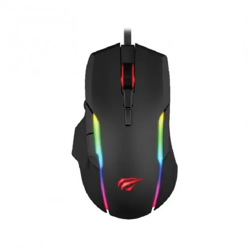 HAVIT HV-MS1012A RGB Backlit Programmable Wired Gaming Mouse Black 