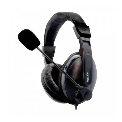 HAVIT H139D Double Plug Stereo Headphone with Mic 