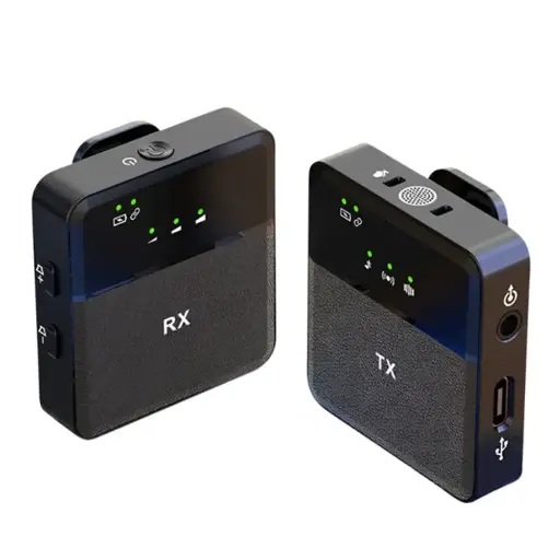 [05554] SX9 Dual Mini Wireless Microphone For Type C & 3.5 Interface (1:2)