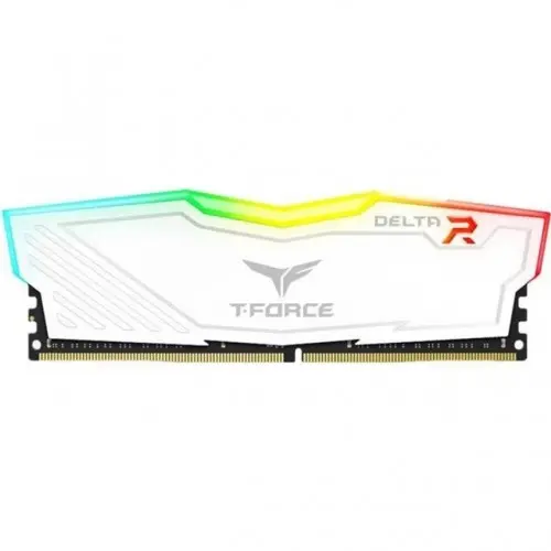 TEAM T-Force Delta 8GB 2666MHz DDR4 RGB White Desktop RAM 