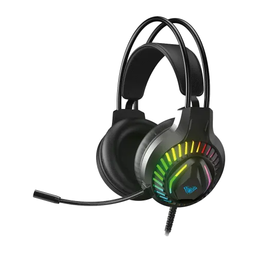 [00713] AULA S605 3.5 mm Wired RGB Gaming Headphone 