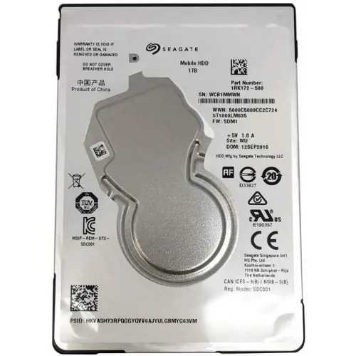 [0001107] Seagate 1TB 2.5 Inch SATA Laptop HDD 