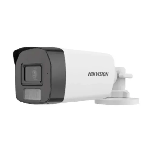 Hikvision 2MP Smart Dual Light HD Bullet 40 MTR IR Distance, Lens 2.8 MM With Built In Audio (Plastic)#DS-2CE17D0T-LFS