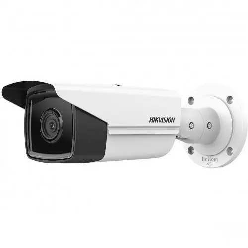 [03500] Hikvision 4MP Bullet Network Camera 60 MTR Distance, Lens  4.00 MM With Built In Mic  #DS-2CD2T43G2-2I