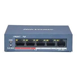 Hikvision 4-Port Fast Ethernet Switch With 4-Port POE-45 Watt#DS-3E0105P-E/M(B) 