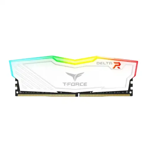 [05737] TEAM T-FORCE DELTA RGB WHITE 8GB 3200MHz DDR4 Desktop Gaming RAM