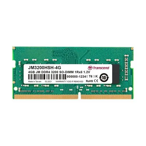 [0001225] Transcend 4GB JM DDR4 3200Mhz SO-DIMM Laptop RAM