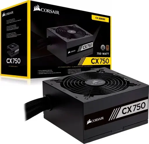 [01427] Corsair CX Series CX750 750W 80 Plus Bronze Certified Power Supply 