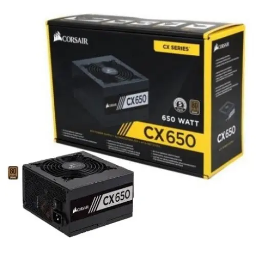 Corsair CX Series CX650 650W 80 PLUS Bronze ATX Power Supply