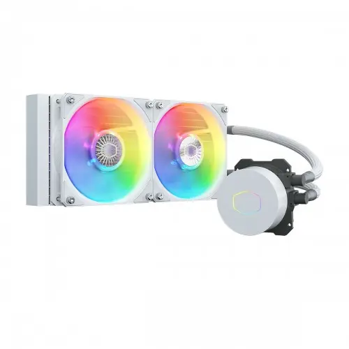 [0001360] Cooler Master MasterLiquid ML240L V2 ARGB White Edition CPU Liquid Cooler