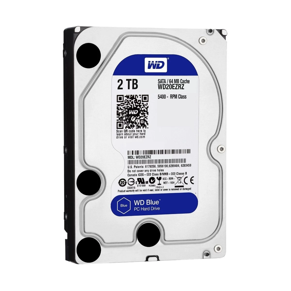 Western Digital 2TB Blue Desktop HDD 