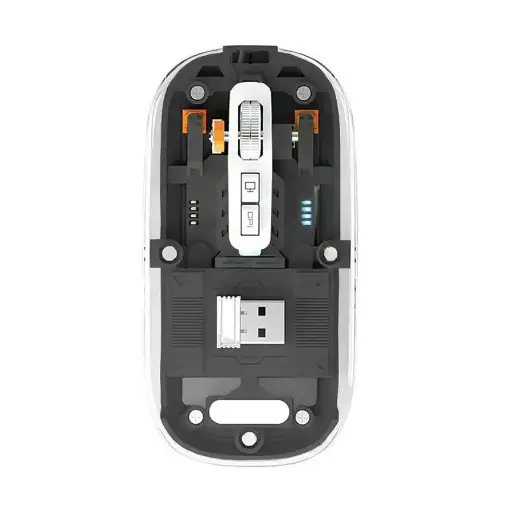 [05045] Pc Power PGM-P4 RGB Wireless (Dual Mode) Transparent Mouse