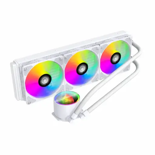 [03672] JUNGLE Leopard 360P TK1 AIO White ARGB Liquid CPU Cooler 