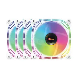 Pc Power Irish Spectrum F20 WH 120mm ARGB (4xFAN) White Casing Cooling Fan