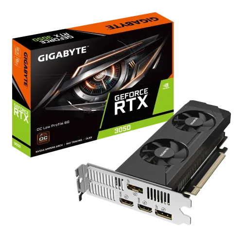 [02632] GIGABYTE GeForce RTX 3050 OC Low Profile 6G GDDR6 Graphics Card