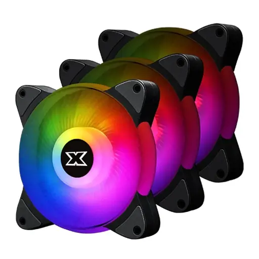 [07396] XIGMATEK Galaxy III Essential – Bx120 Cooling Fan Black ARGB