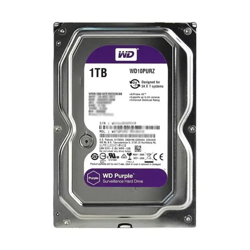 [0001481] Western DIGITAL 1TB SATA PURPLE DESKTOP HARD DISK DRIVE #WD10PURZ