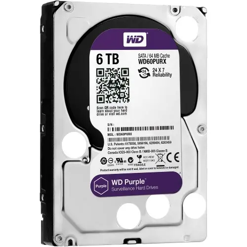 Western DIGITAL 6TB SATA PURPLE DESKTOP HARD DISK DRIVE