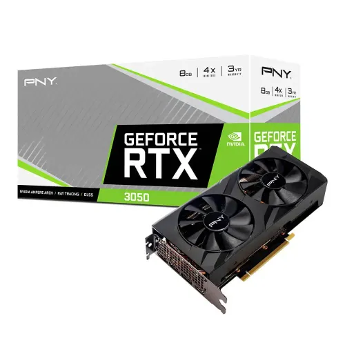 [04889] PNY GeForce RTX 3050 8GB VERTO Dual Fan GDDR6 Graphics Card