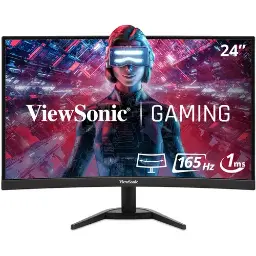 ViewSonic VX2468-PC-MHD 24" 165Hz Curved Gaming Monitor