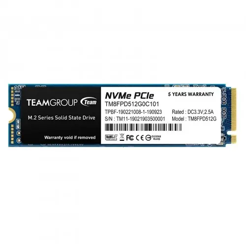 [05729] TEAM MP33 512GB M.2 PCIe SSD