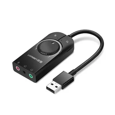 UGREEN CM129 (50599) USB External Stereo Sound Adapter - Black
