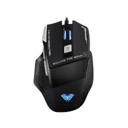 AULA S12 Wired Optical Gaming Mouse Black