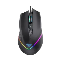 AULA F805 Wired Programmable Gaming Mouse Black