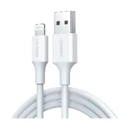 UGREEN US155 (20728) USB Male to Lightning White Data Cable