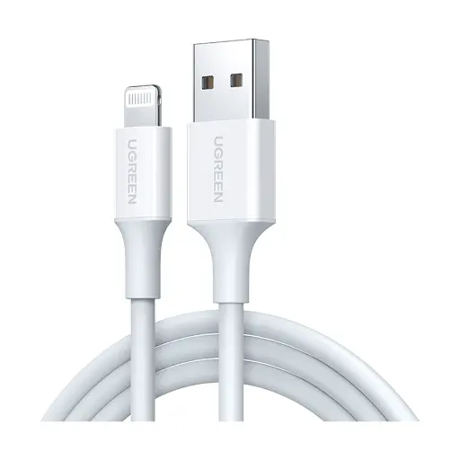 [06834] UGREEN US155 (20728) USB Male to Lightning White Data Cable