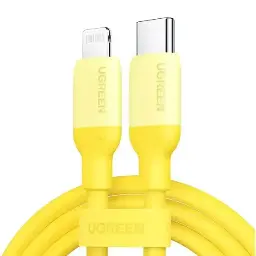 UGREEN US387 (90226) USB Type-C Male to Lightning Male, 1 Meter, Yellow Charging & Data Cable