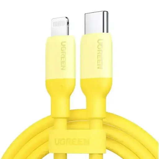 [0002280] UGREEN US387 (90226) USB Type-C Male to Lightning Male, 1 Meter, Yellow Charging & Data Cable