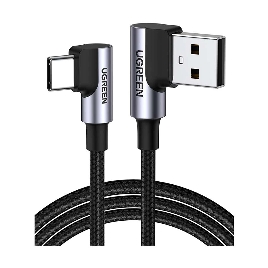 UGREEN US176 (20856) USB Male to Type-C Male, 1 Meter, Space Gray Charging & Data Cable #20856