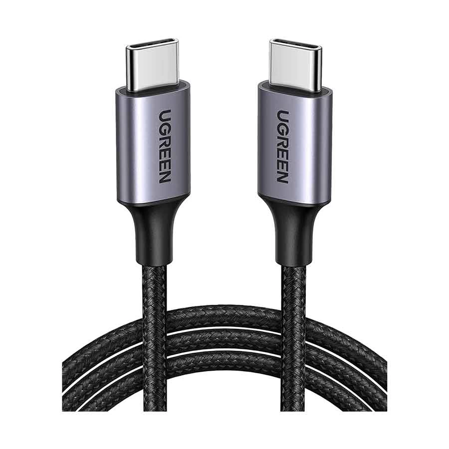 UGREEN (US261) 50150 USB Type-C Male to Male, 1 Meter, Gray-Black Charging & Data Cable # 50150