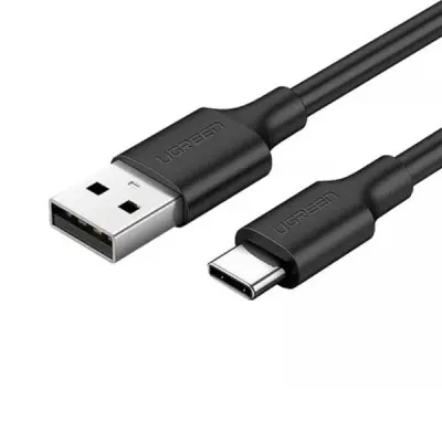 [06348] UGREEN 60118 USB-A 2.0 to USB-C Cable Nickel Plating 2m (Black) #US287