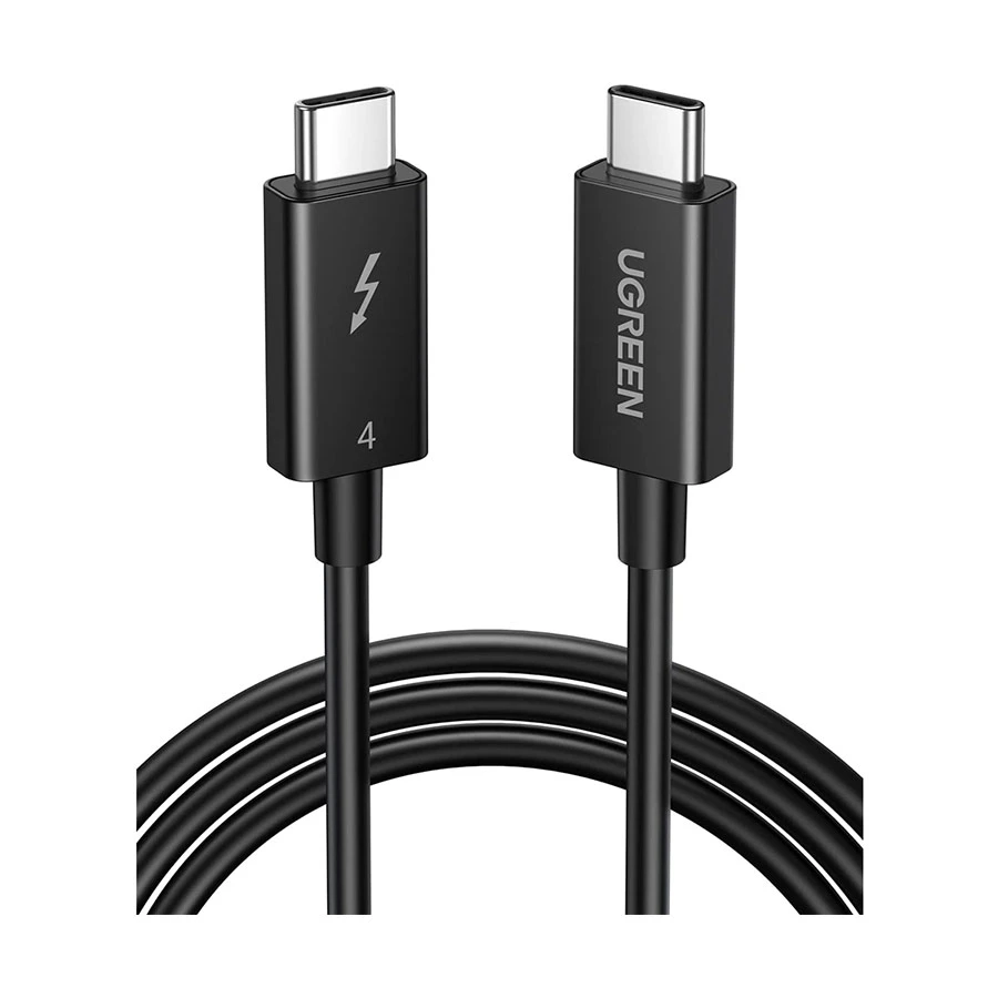 UGREEN US501 (30389) USB Type-C Male to Male, 0.8 Meter, Black Thunderbolt 4 Cable #30389