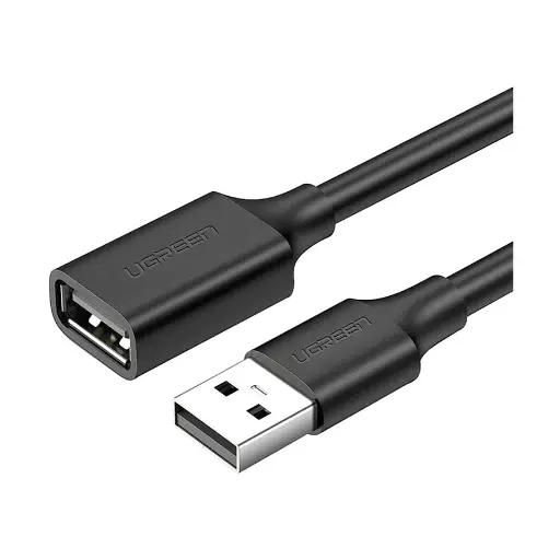 [0002333] UGREEN US103 (10318) USB Male to Female, 5 Meter, Black Extension Cable # 10318