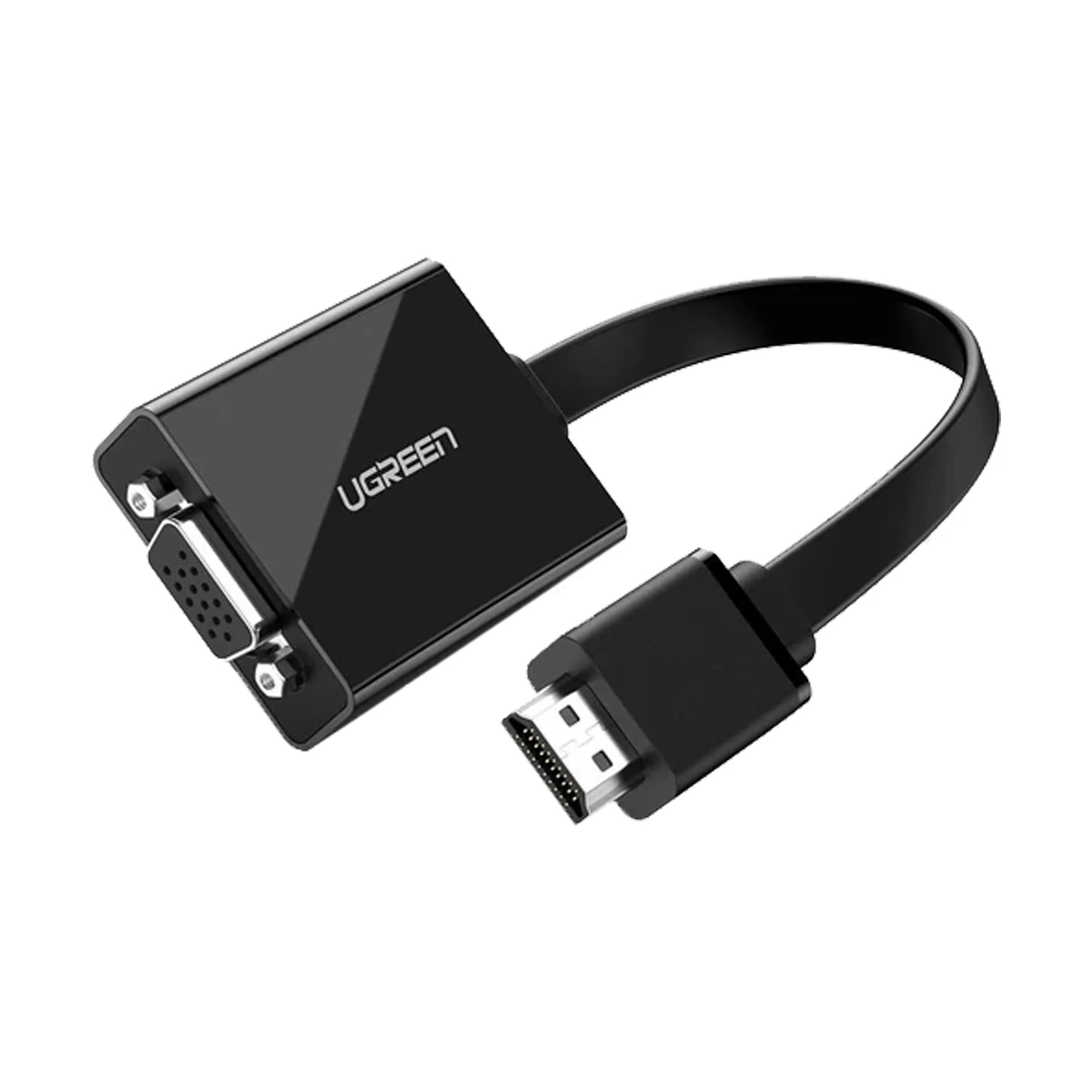 UGREEN 40248 HDMI Male to VGA, 3.5mm & Type-C Female, Black Converter # 40248