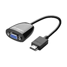 UGREEN MM105 (40253) HDMI Male to VGA Female Black Converter # 40253