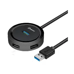 DTECH DT-3309 USB 3.0 4 Port Black Hub (1.2 Meter)