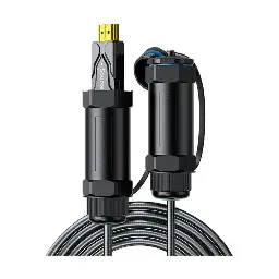 DTECH HDMI Male to Male, 10 Meter, Grey Cable with Black Transparent Waterproof Shell #DT-HF8010KF (8K, Optical Fiber)
