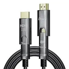 DTECH FIBER OPTIC HDMI CABLE D-A SUPPORT 8K  10M # DT-HF3010 BLACK