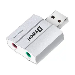 DTECH DT-6006 USB External Sound Card #DT-6006 