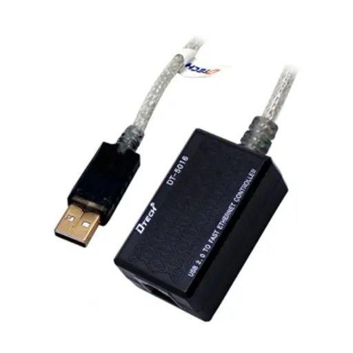 [0002654] DTECH USB Male to LAN Female Black Converter # DT-5016