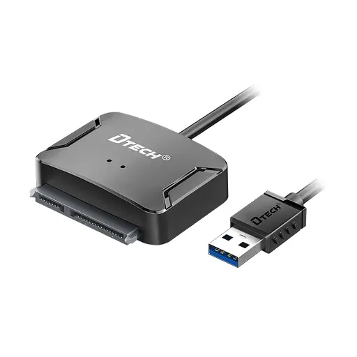 [01783] DTECH USB Male to SATA Female 0.3 Meter Black Converter # DT-5038A
