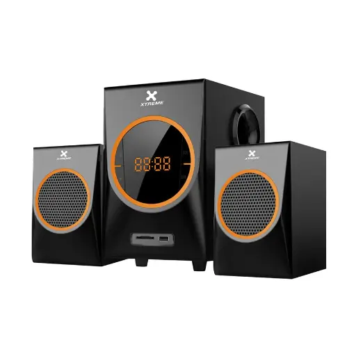 [07499] Xtreme Win 2:1 Bluetooth Black Multimedia Speaker With Remote