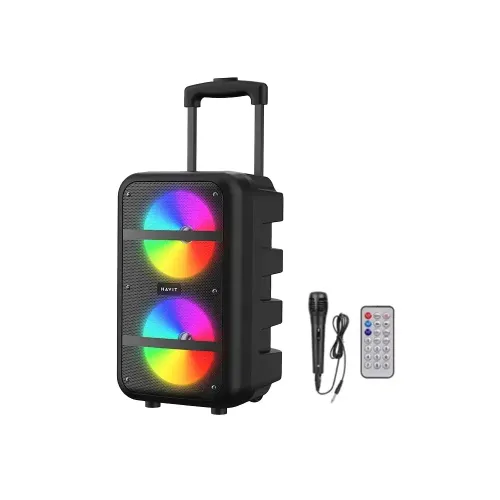 [03103] HAVIT SQ116BT Bluetooth Portable Trolley Speaker with Microphone