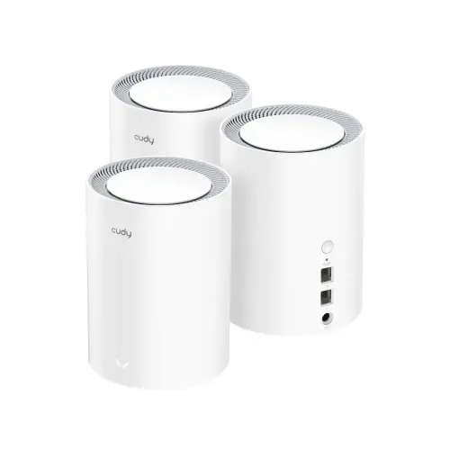 [0003068] Cudy M1800 AX1800 Dual Band Mesh Router (3 Pack)