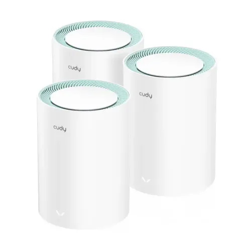 [0003071] Cudy M1300 AC1200 Dual Band Gigabit Mesh Router (3 Pack)